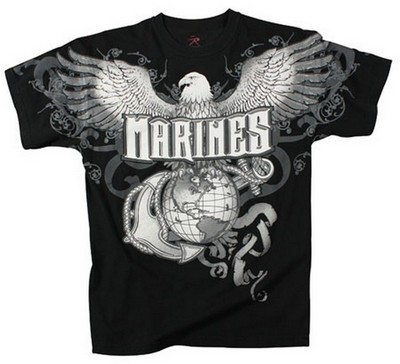 Vintage Marines T-Shirts Eagle Globe And Anchor