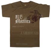 Vintage Military Shirts US Marines Retro T-Shirt