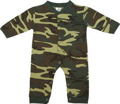 Baby Camouflage Rompers Baby Camo Long Sleeve Romper