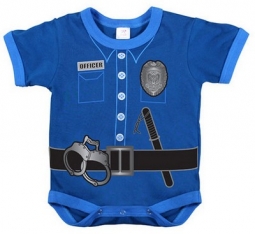 Infants Police Crawler Romper Police Uniform Crawlers