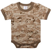 Desert Digital Camo Infant's Crawler Rompers