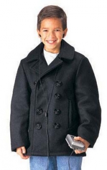 Kids US Navy Type Peacoats - Childs Military Style Outerwear