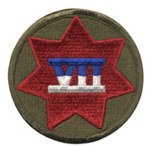 Military 7Th Corp Patches Full Color