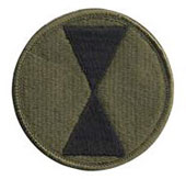 7Th Infantry Division Genuine GI Patch
