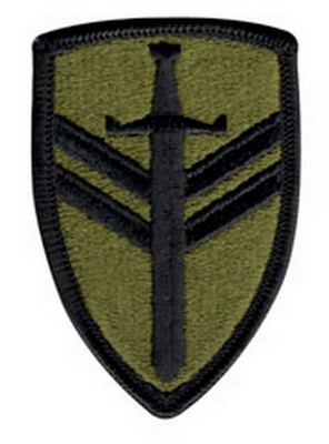 Military 2Nd Support Command Patch Subdued
