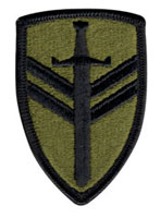 Military 2Nd Support Command Patch Subdued