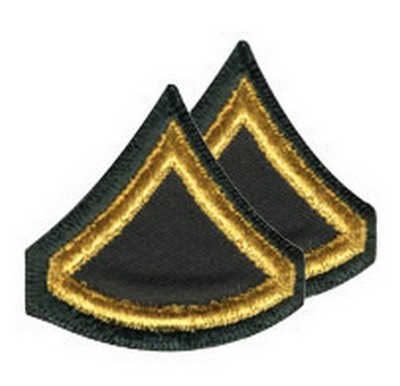 Army Private First Class Rank Insignia Patches
