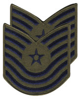 USAF Master Sergreant Patches 1986-1992 Olive