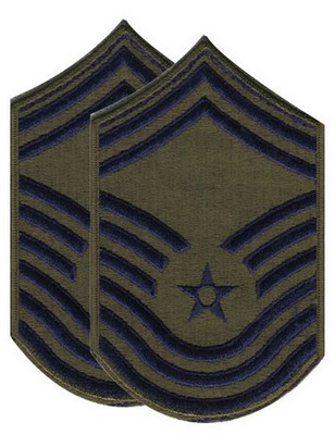 USAF Chief Master Sergeant Patch Subdued Large