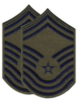 USAF Chief Master Sergeant Patch Subdued Large