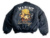 Marine Bulldogs Ma-1 Flight Jackets 2XL