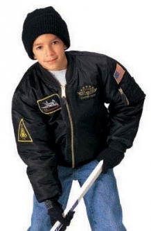 Kids Ma-1 Flight Jackets - Top Gun Style Childs Flight Jacket