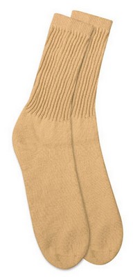 Khaki Crew Socks US Made