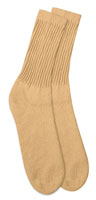 Khaki Crew Socks US Made