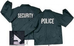 Security Jackets - Black Fleece Lined Coaches Jackets Size 4XL