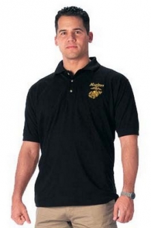 Military Logo Golf Shirts - Marines