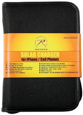 Deluxe Solar Charger For Iphones And Cellphones
