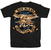 God Bless Seal Team Six Military T-Shirt