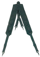 Military Style "Y" LC-1 Suspenders Black