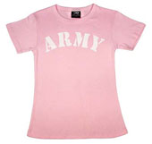 Army Shirts Women's Army Logo Pink T-Shirts