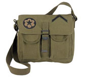 Ammo Shoulder Bag With Military Patches