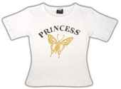 Girls Camo Princess Butterfly T-Shirt MEDIUM
