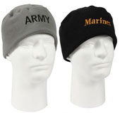 Army or Marine Logo Polar Fleece Watch Cap