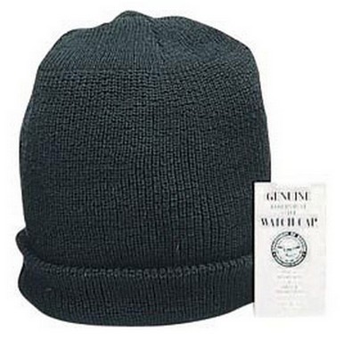 Military GI "Wintuck" Watch Caps - Black Cap