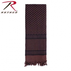 Rothco Shemagh Tactical Desert Scarf-Chocolate Brown/Black