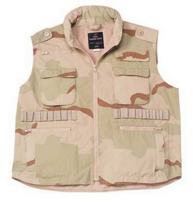 Vintage Camouflage Ranger Vests Woodland Camo 3XL