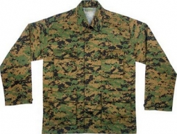 Camouflage Shirts Digital Camo Fatigue Shirt 2XL