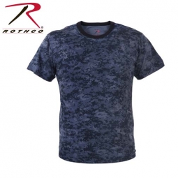 Rothco T-Shirt-Digital Midnight Blue Camo-Size 3XL