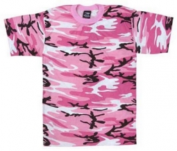 Camouflage Shirts Pink Camo T-Shirt 4XL
