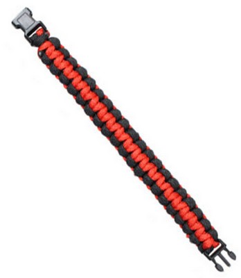 Paracord Bracelets Red/Black Parabracelet