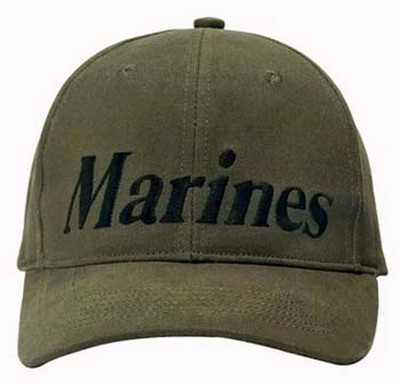 Military Caps Olive Drab Marines Logo Cap