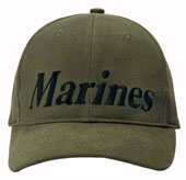 Military Caps Olive Drab Marines Logo Cap