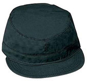 Military Fatigue Caps - Black Cap Size Small