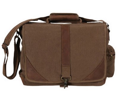 Urban Pioneer Laptop Bag Leather And Canvas