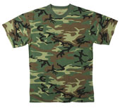 Woodland Camo T-Shirt Moisture Wicking Tee 3XL