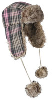 Women's Flyer's Hat Pink Plaid Flyer Hat