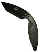 KA-BAR Knives Large TDI Tanto Serrated Knife