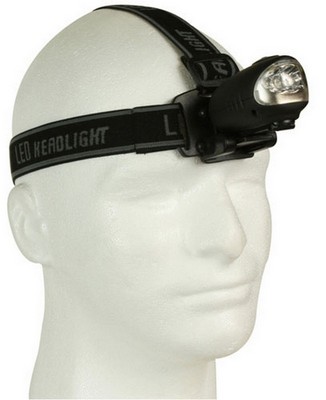 Ultra Bright 3 Bulb Led Headlamp - Battery Free