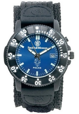 Blue Police Watch By Smith & Wesson