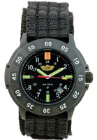 UZI Watches UZI Tritium H3 Protector Watch Black Nylon