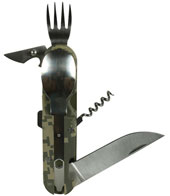 Army Digital Camo 6 in 1 Camper's Chow Set