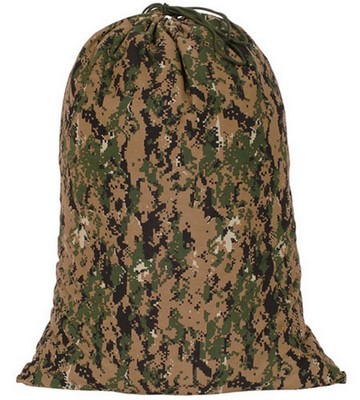 Digital Woodland Camo Military Barrack's Bags
