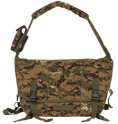 Digital Woodland Camouflage Large Courier Bag