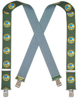US Army Logo Pant Suspenders