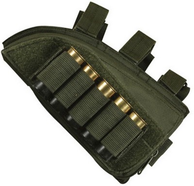Shotgun Butt Stock Cheek Rest Olive Drab Right