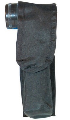 Military Flashlight Cover Black Nylon